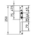 Обратная планка VIRO 1092 HZ NICKEL PLATED STEE UNIV 7755.1092.0.78